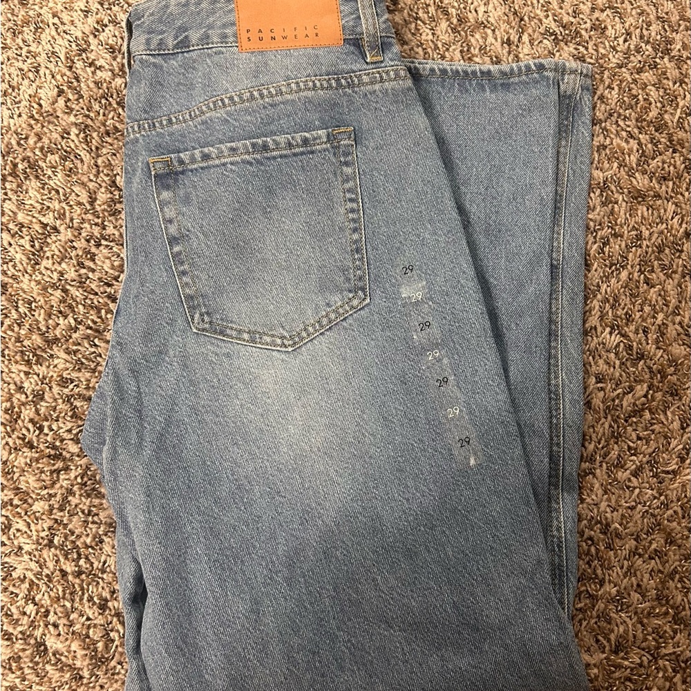 Pacsun Denim Blue Low Waste Wide Leg Jeans, Women's, NEVER WORN